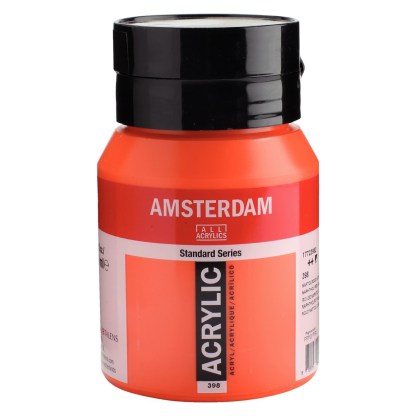 Amsterdam acrylverf Naftolrood licht 398 Angelart Kunst en zo