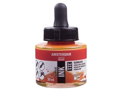 Acryl inkt Azo Vermiljoen 311 - Amsterdam acrylic