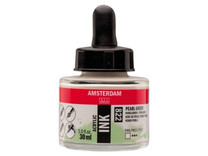 Acryl inkt Pearl green 822 - Amsterdam acrylic