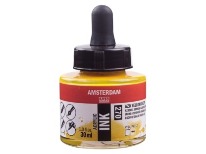 Acryl inkt Azogeel donker 270 - Amsterdam acrylic