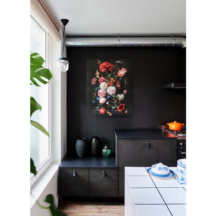 rijm Conflict Oceanië Bloemen donker & licht IXXI Wanddecoratie - Angelart Kunst&Zo
