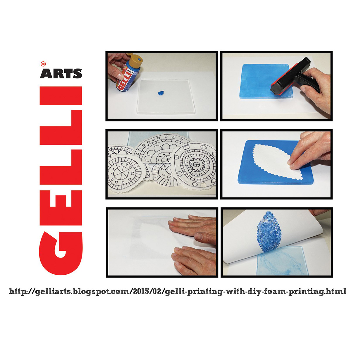 Gelli Stempel print Kit van Gelli Arts