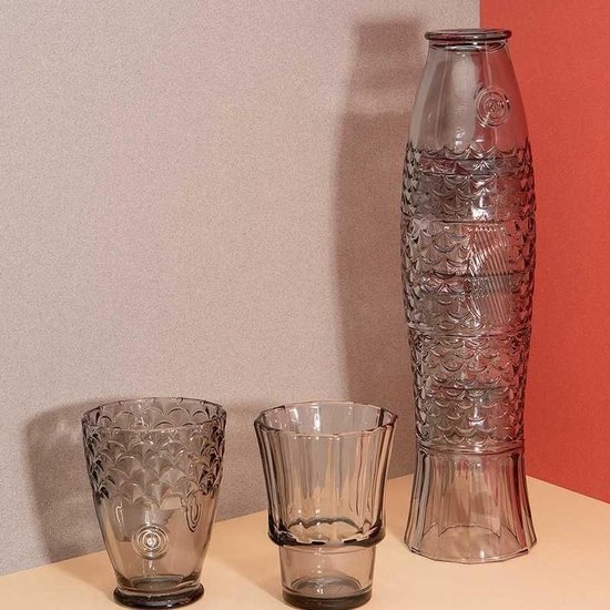 DOIY Glazenset Koifish grijs DOIY Glazenset Koifish grijs