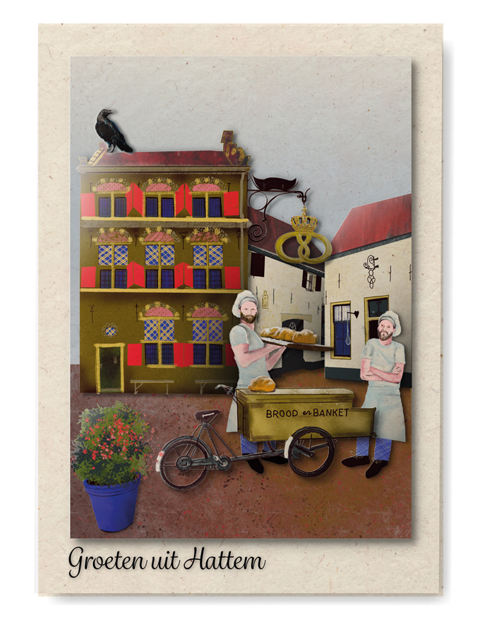 Bakkerij museum Hattem wenskaarten set