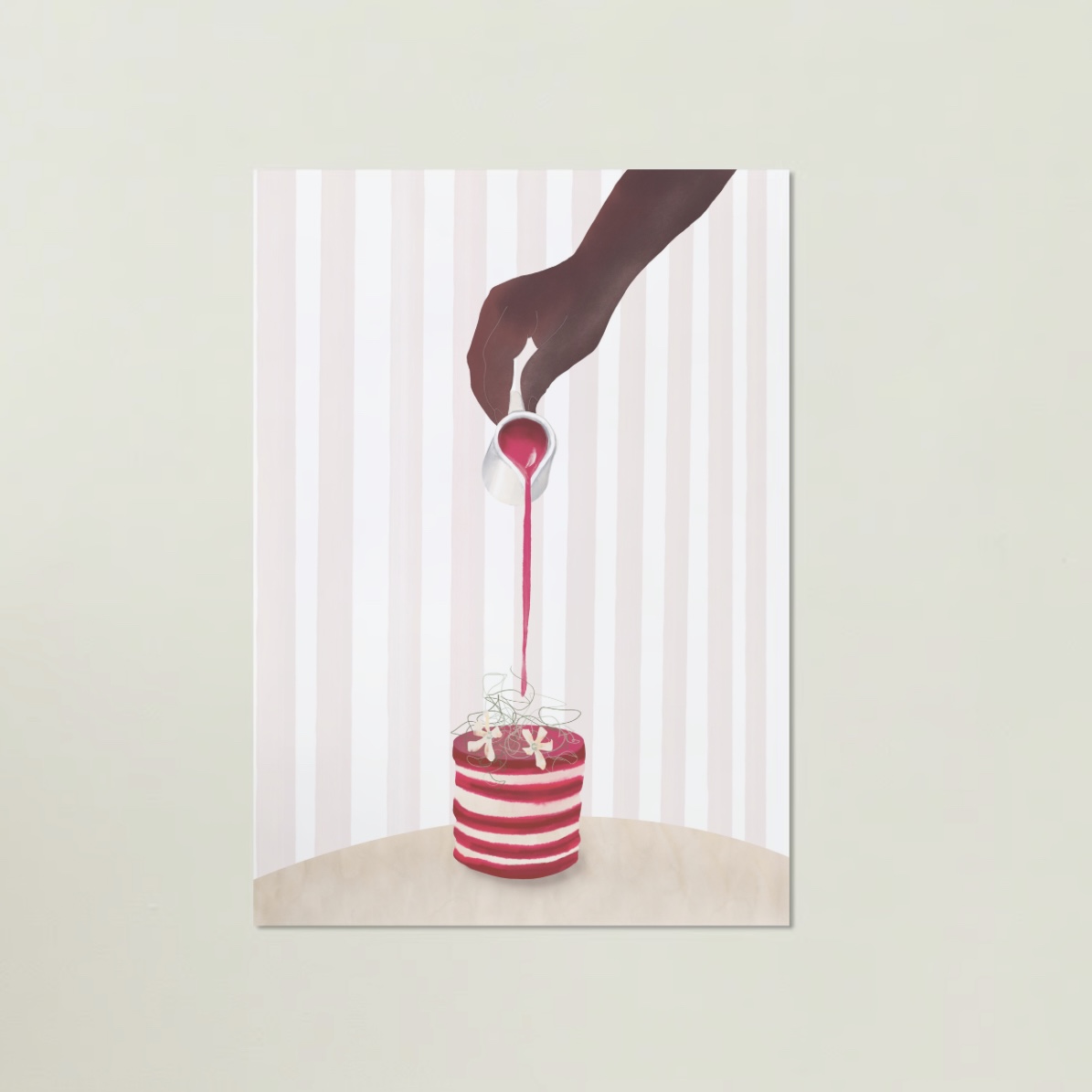 Het toetje gicleé print -  een avond uit