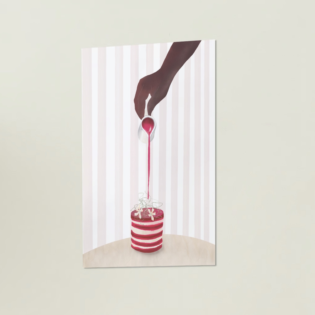 Het toetje gicleé print -  een avond uit