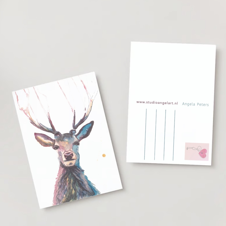 Hertje wenskaart dieren