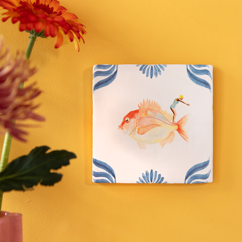 StoryTiles oranje vis