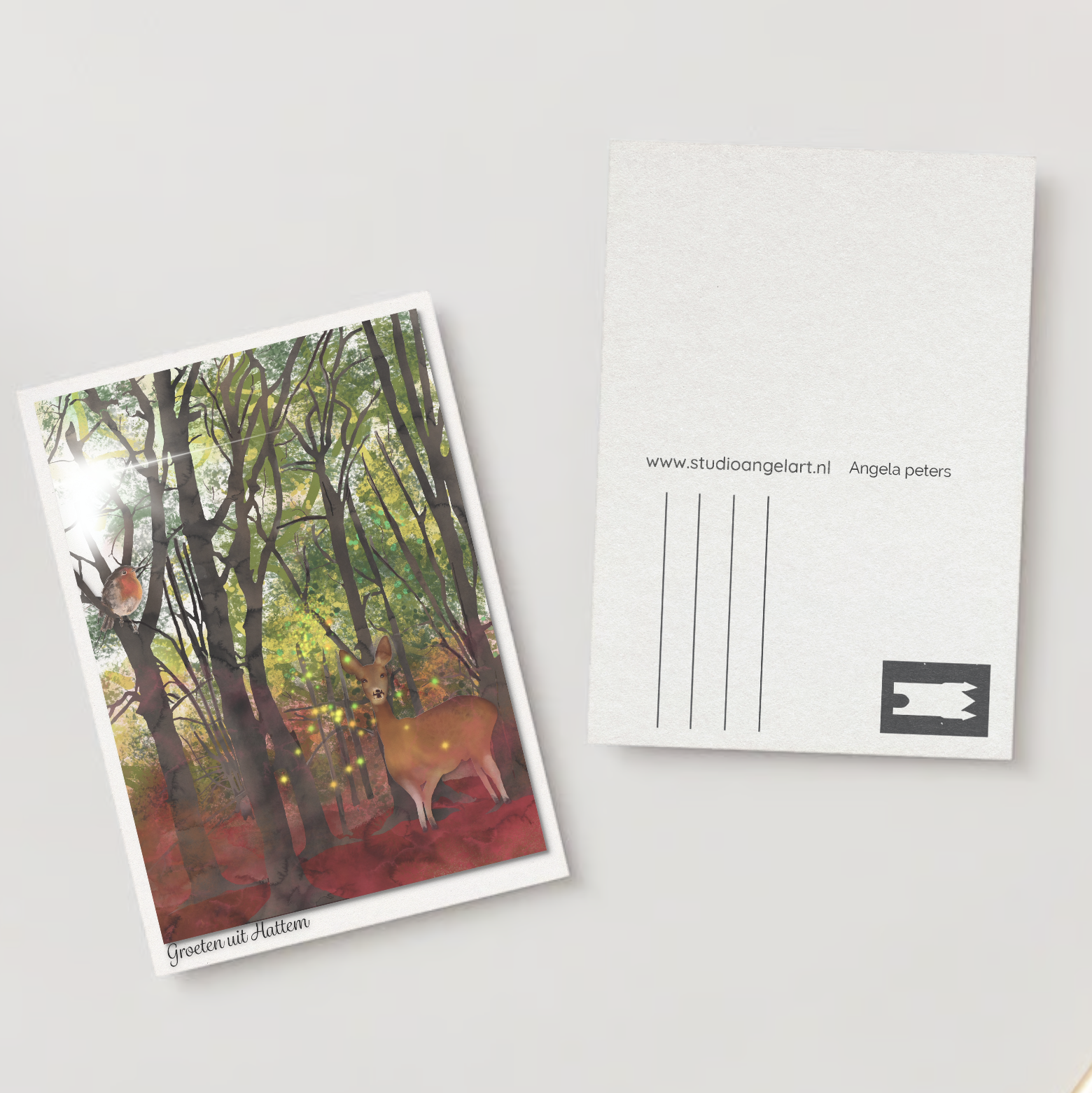 groeten uit hattem in het bos