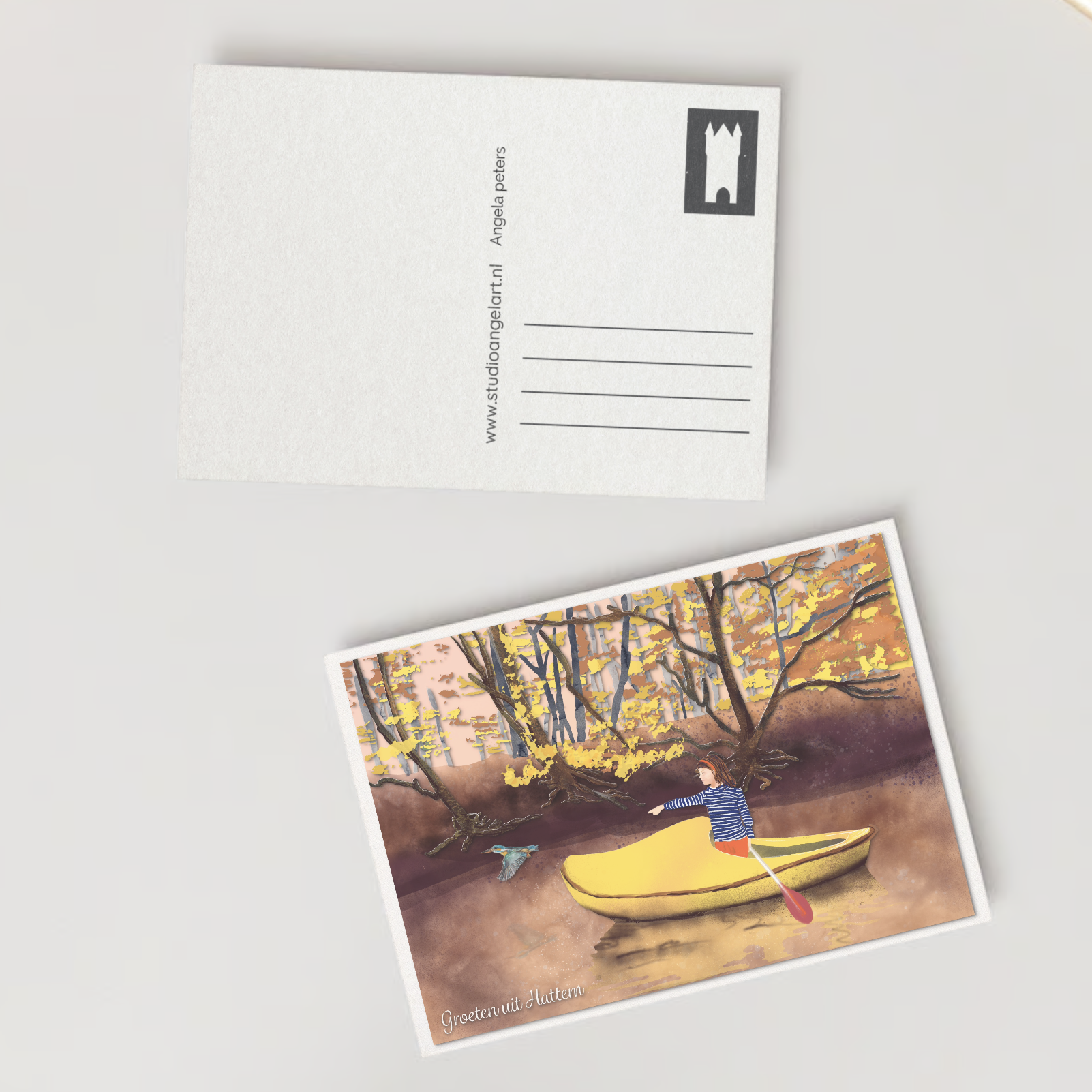 groeten uit hattem meisje in klompboot 3