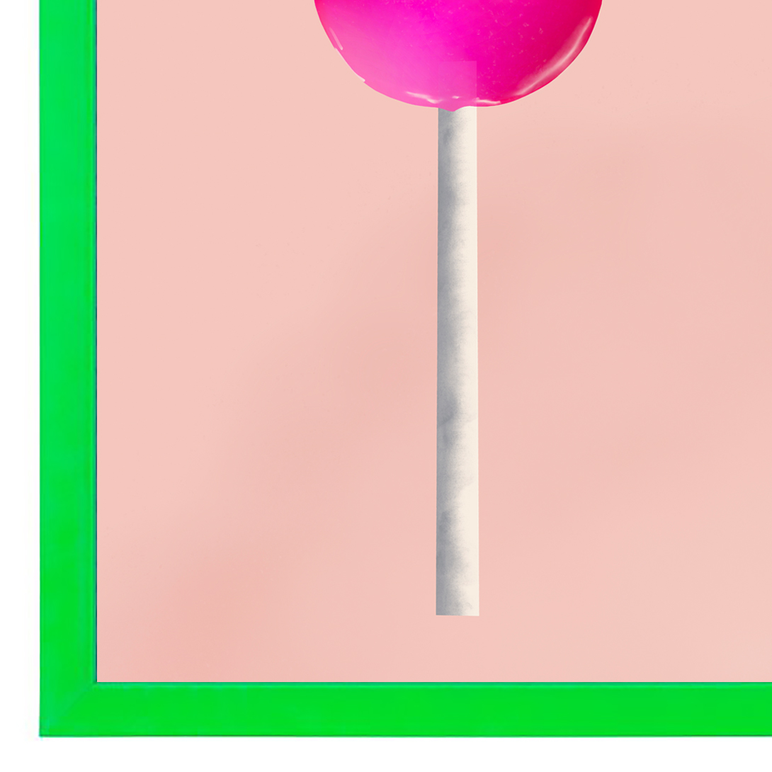 neon groen houten lijst 2