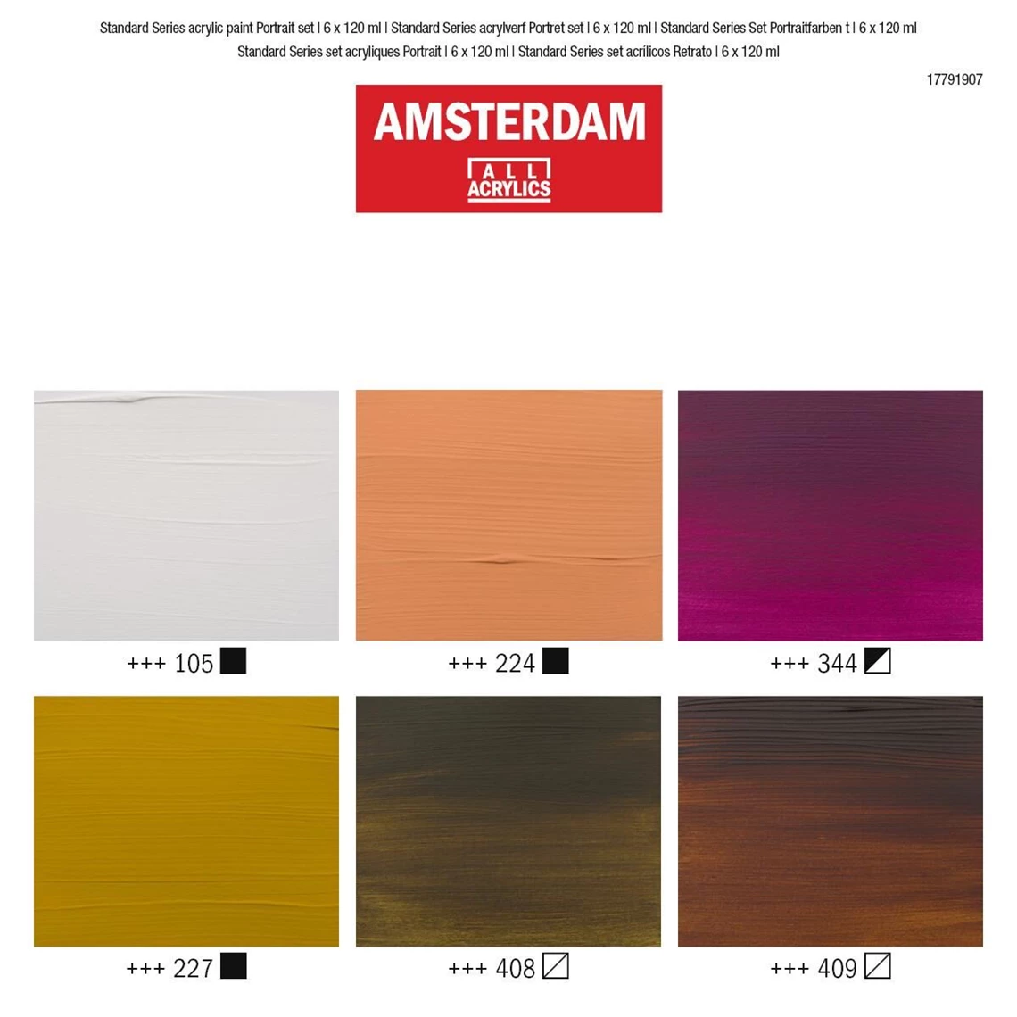 Amsterdam Acrylverf portret set | 6 x 120 ml Amsterdam Acrylverf portret set | 6 x 120 ml