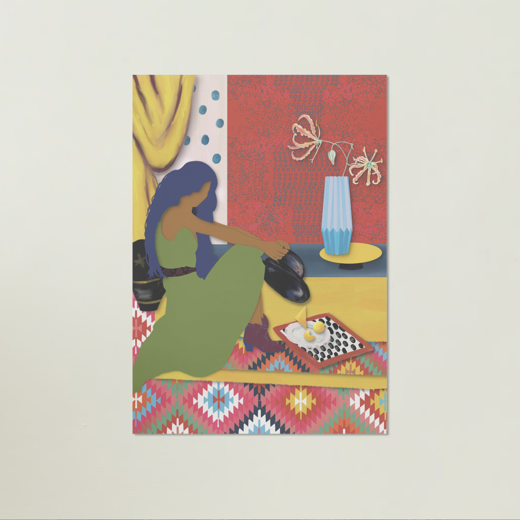 Vrouw met hoed gicleé print matisse