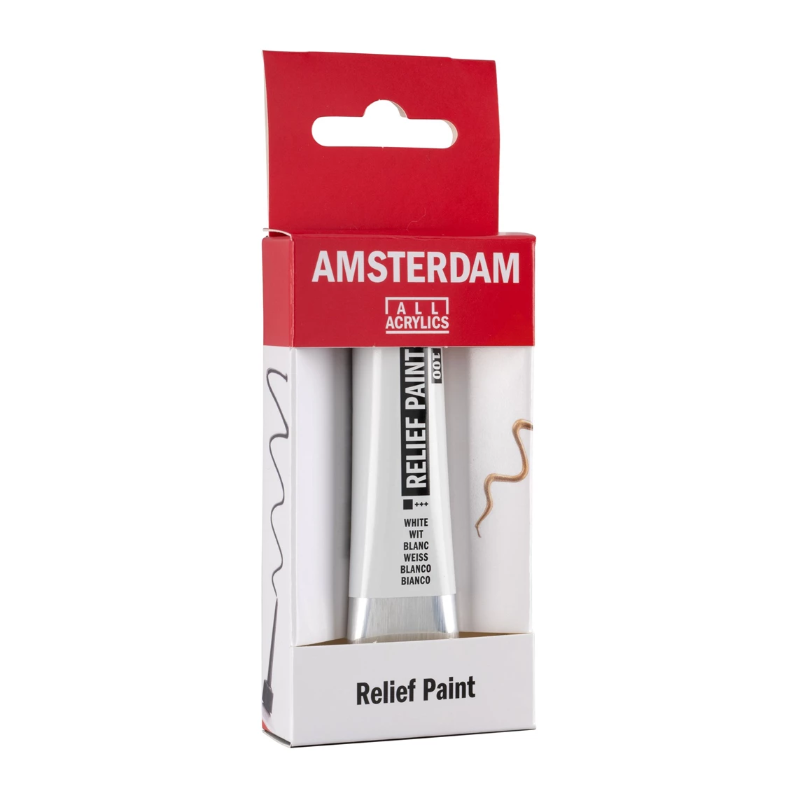 Reliëf verf tube 20 ml Wit 100