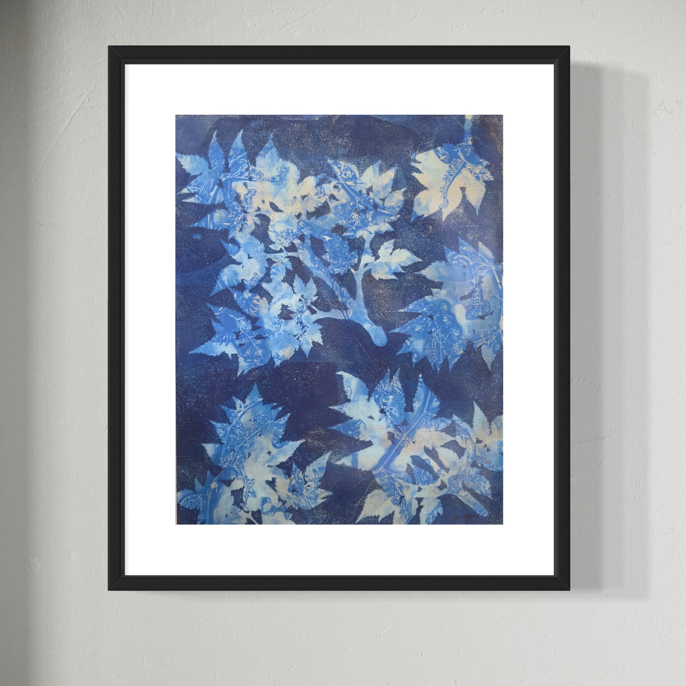 Originele unieke Bloem en plant afdruk Originele unieke Bloem en plant afdruk